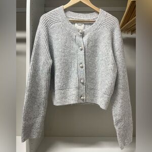 Abercrombie Cardigan Size L Color Gray